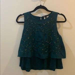 Mango Embroidered Blouse